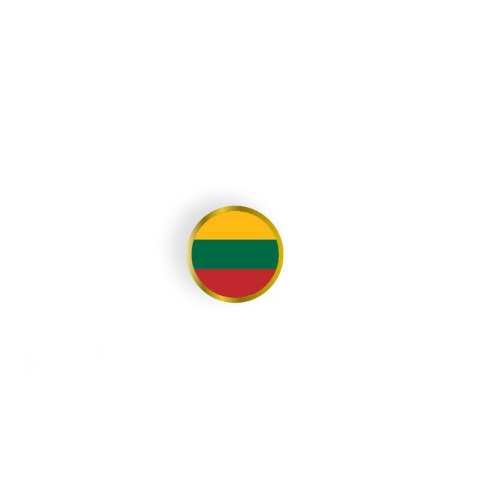 Значка с кръгла игла, знаме на Литва