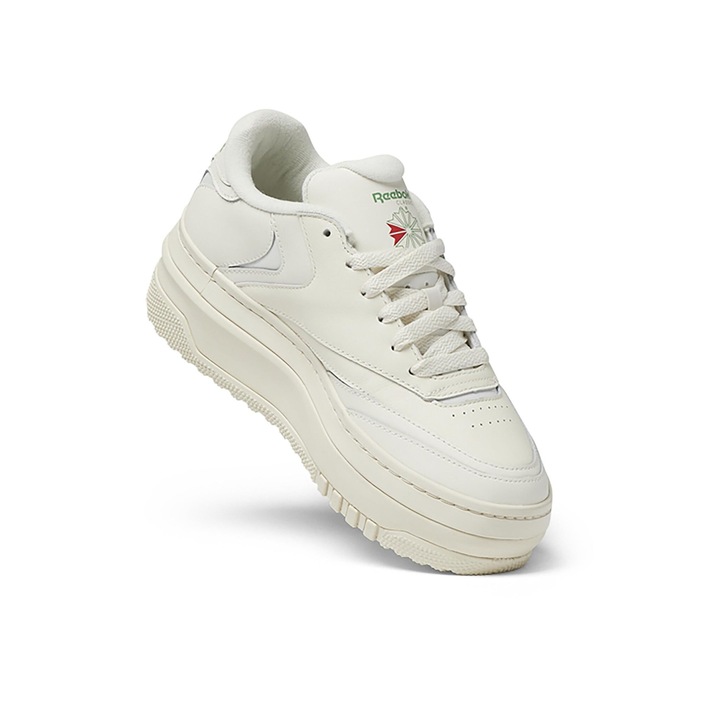 Pantofi sport dama, Reebok, 301205494, Alb, Piele naturala, Alb