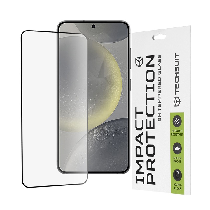 Стъклен Протектор за Samsung Galaxy S24 - Smartphosis Full Cover / Full Glue - Черен