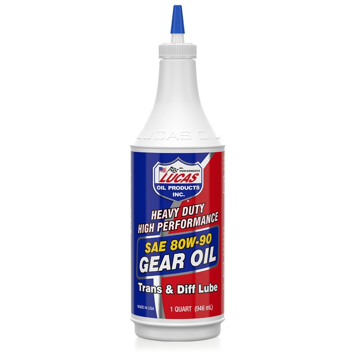 Lucas Oil Products 80W90 GL5 sebességváltó olaj fogaskerekekhez, differenciálművekhez, osztótokokhoz, 946 ml