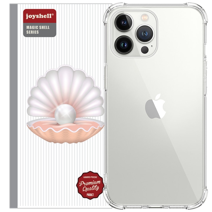 Husa de protectie compatibila cu Apple iPhone 15 Plus, Antisoc din silicon, Transparent
