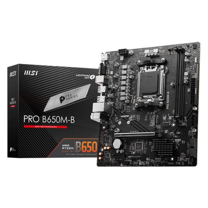 Дънна платка, MSI PRO B650M-B, AM5, 2x DDR5
