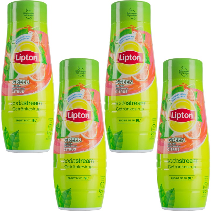 Sodastream szirup, vízkoncentrátumok Lipton Ice Tea Zöld Tea Citrusokkal 440 ml, 4 db