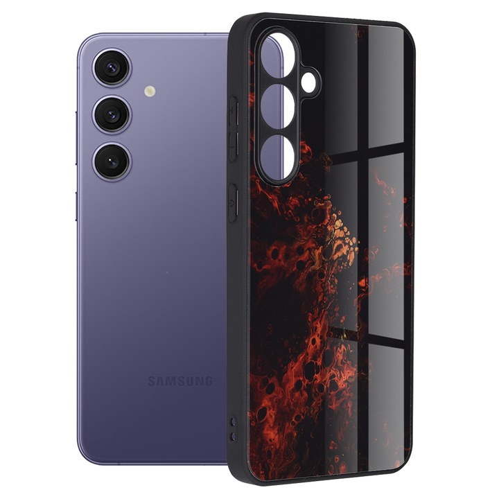 Калъф за мобилен телефон Techsuit за Samsung Galaxy S24 Plus, Glaze Series, Red Nebula