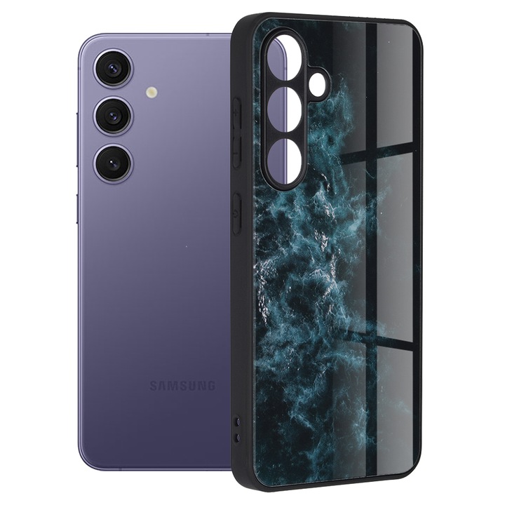 Калъф за мобилен телефон Techsuit за Samsung Galaxy S24 Plus, Glaze Series, Blue Nebula