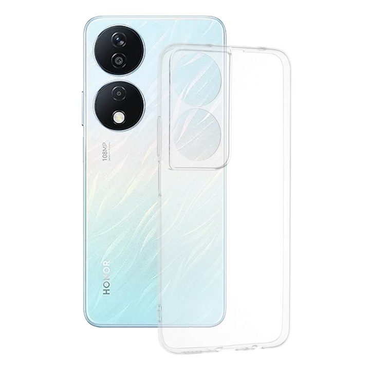 Кейс за Honor X7b, Techsuit Clear Silicone, Transparent