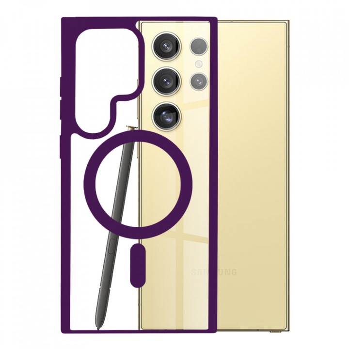 Samsung Galaxy S24 Ultra tok – Techsuit MagSafe Pro – lila