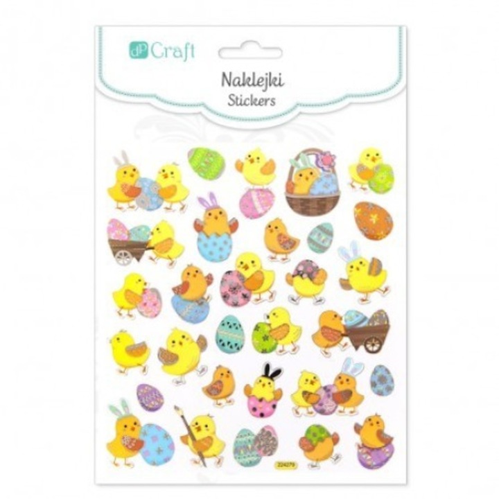 Set 30 autocolante decorative, dp Craft, Multicolor