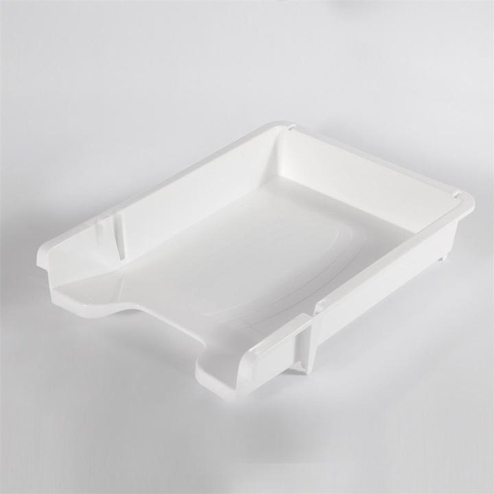 Tava documente din plastic 460, 355x255x55mm, Bluering®, alba