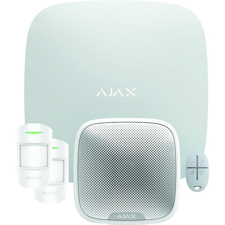 KIT alarma wireless AJAX HUB2, alb