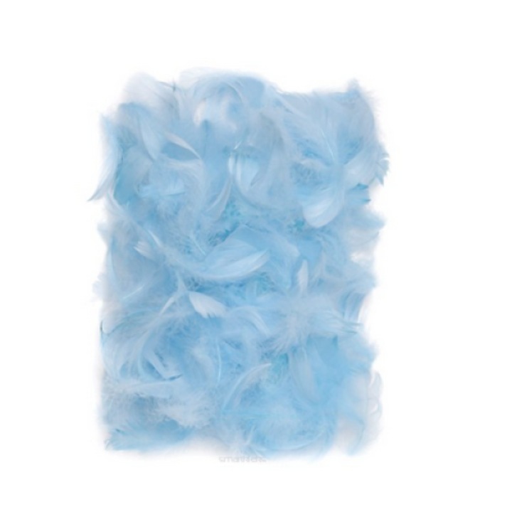 Pene decorative, dp Craft, 5-12cm, Albastru