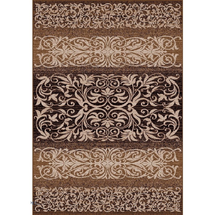 Modern szőnyeg, Luna 1803, barna/bézs, 80x150 cm, 1300 gr/m2
