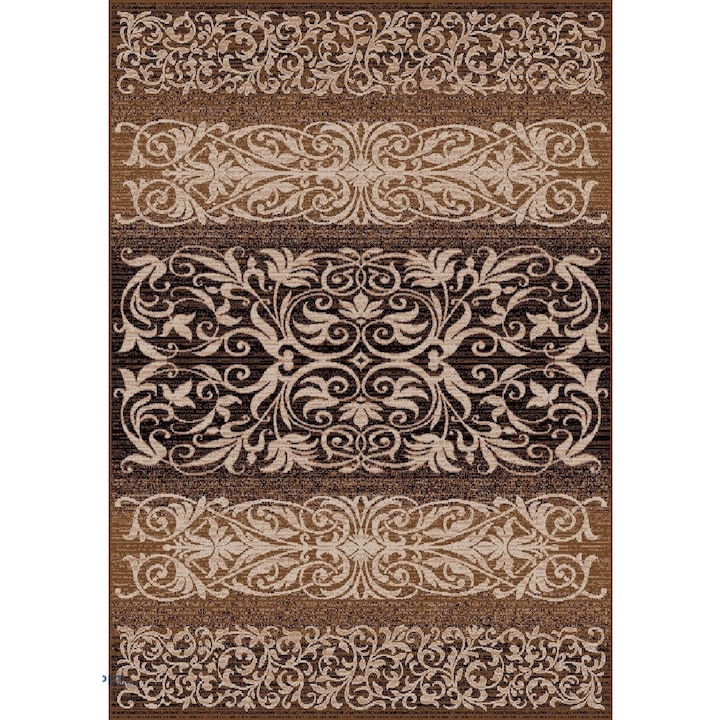 Modern szőnyeg, Luna 1803, barna/bézs, 60x110 cm, 1300 gr/m2