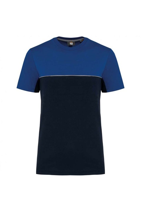 Uniszex póló, két környezetbarát árnyalatban, Wk304, Tengerészkék/kobaltkék