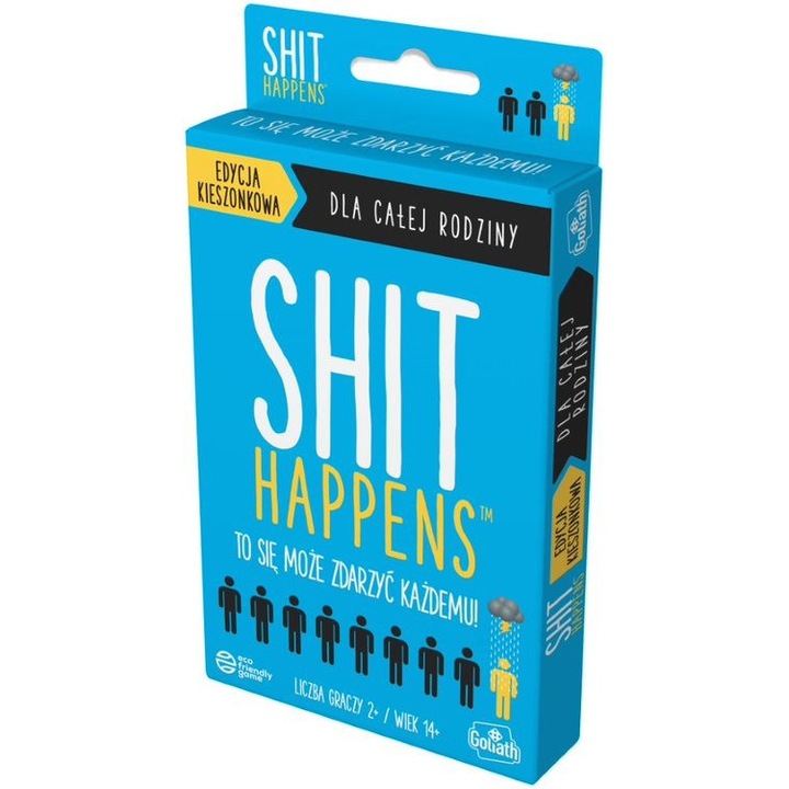 Társasjáték Shit Happens Family Edition, GOLIATH, lengyel nyelvű, többszínű