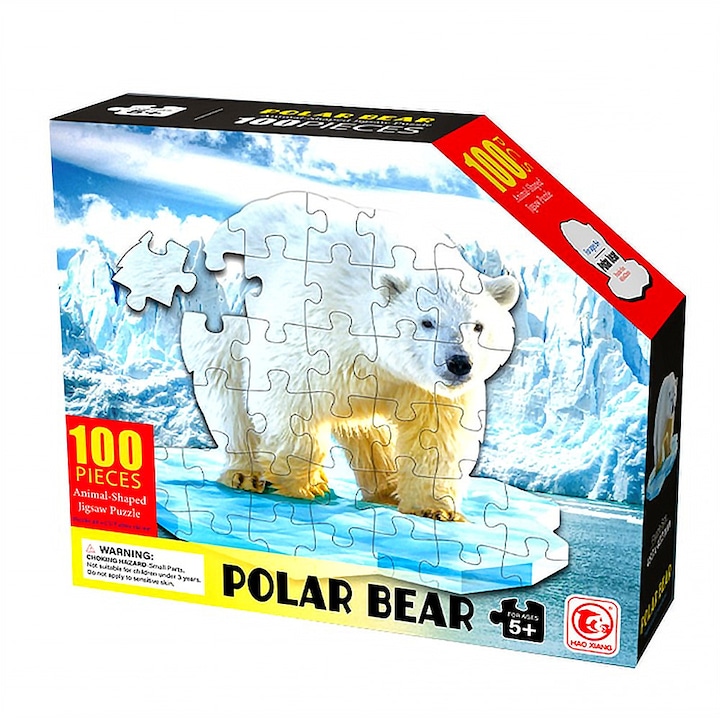 EmonaMall W5364 puzzle, Medve, 100 db, Fehér