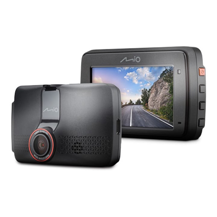 Camera video auto Mio MiVue 803, 2.5K, Wi-Fi, GPS, Negru