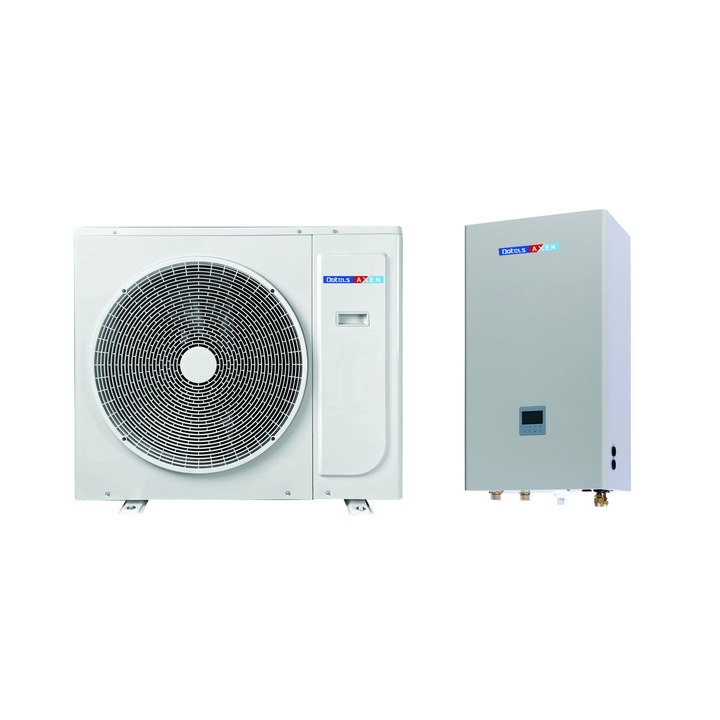 Pompa de caldura split aer-apa, Dotels 10kw, R32, alimentare monofazata, control wi-fi