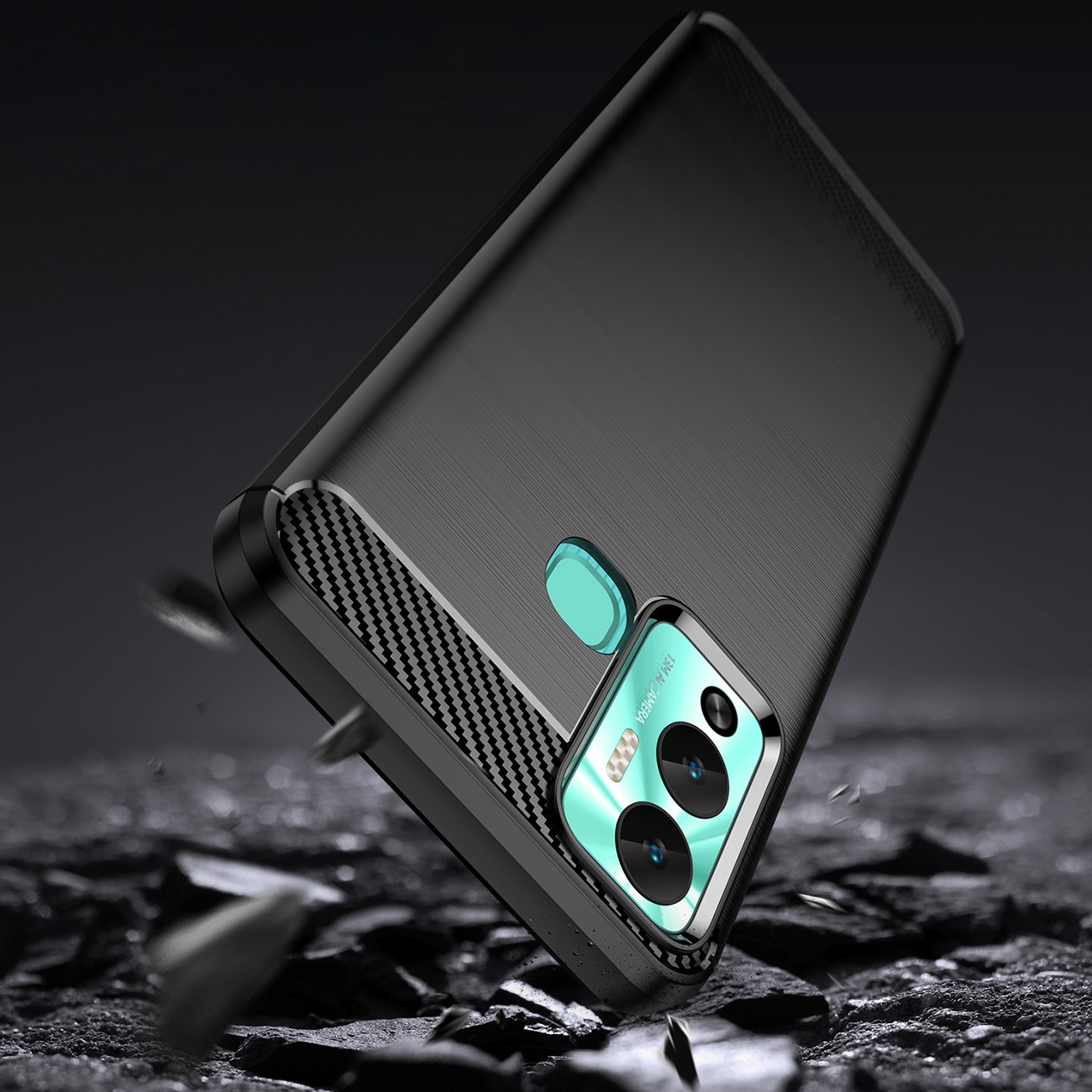 Husa telefon, Hurtel, pentru Infinix Hot 12 Play Nfc / Hot 12, TPU, Negru