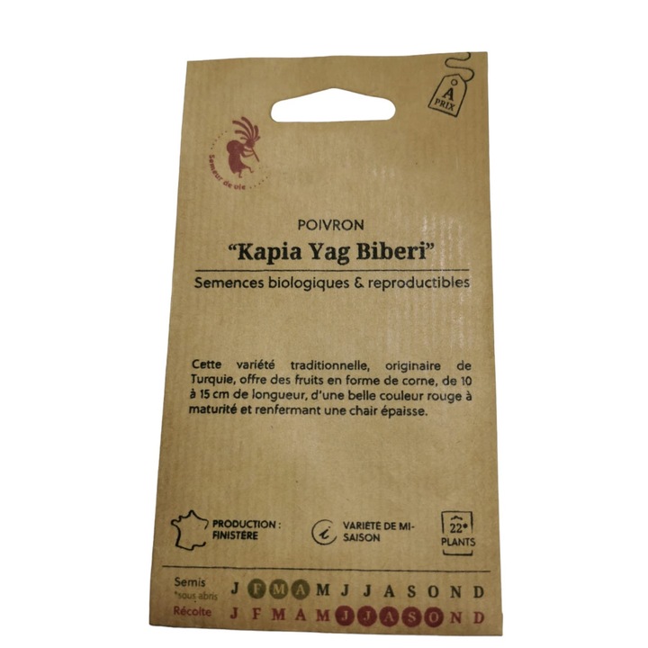 Seminte traditiomale de ardei ”Kapia Yag Biberi” certificate BIO