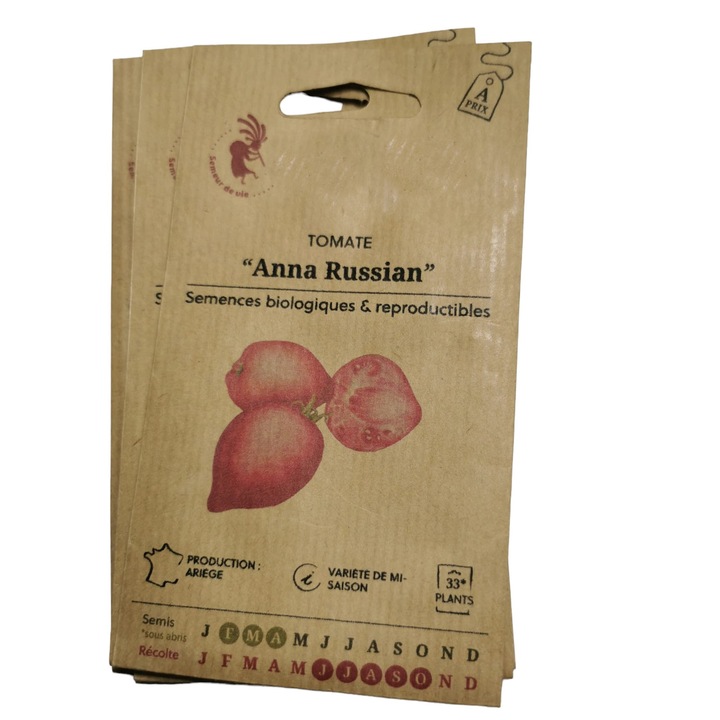 Seminte traditionale tomate Anna Russian - certificate bio
