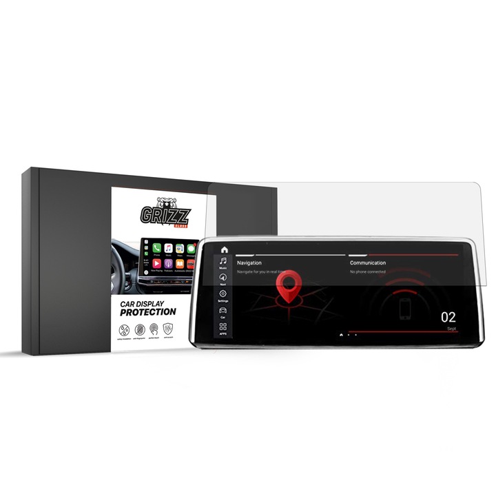 Folie protectie display auto, GrizzGlass, Mat, Compatibil cu BMW X6 F16 10.2" 2014-2019