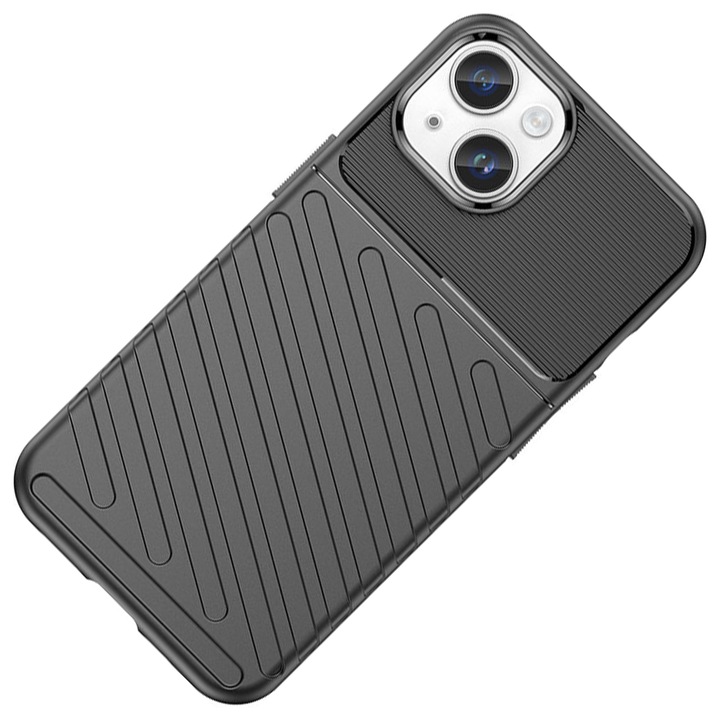 Husa telefon Hurtel Thunder Case, rezistenta la impact, negru, pentru iPhone 15 Pro Max