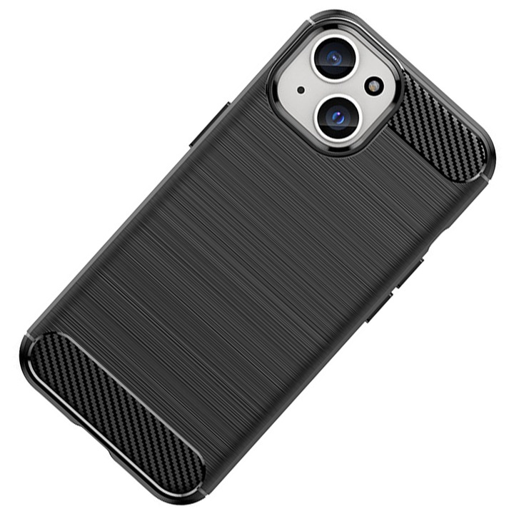 Husa telefon Hurtel Carbon Case, protectie ridicata, negru, pentru iPhone 15 Pro Max