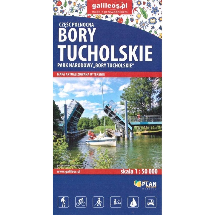 Harta Turistica, PLAN, Zona Nordul Poloniei, Multicolor