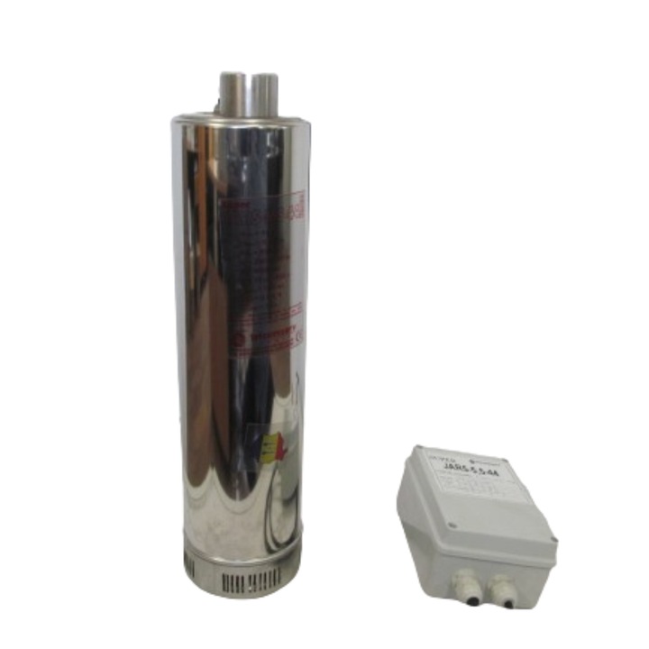 Pompa submersibila SUPER JAR5 - 5, 5 - 44 - M de 5” cu debit max de 5, 5 mc/h, Hmax 44 m, putere 950W