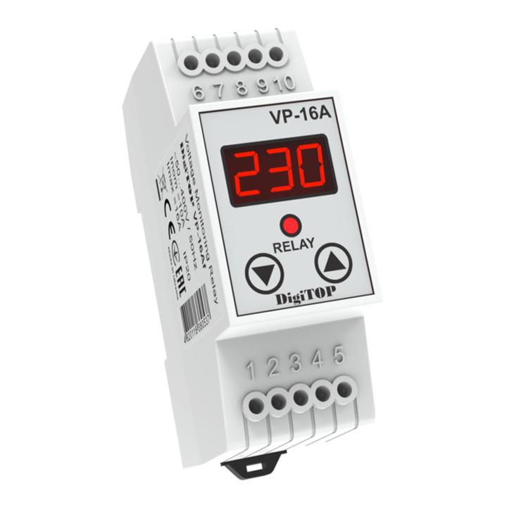 Releu de protectie tensiune monofazat DigiTOP VP-16Af
