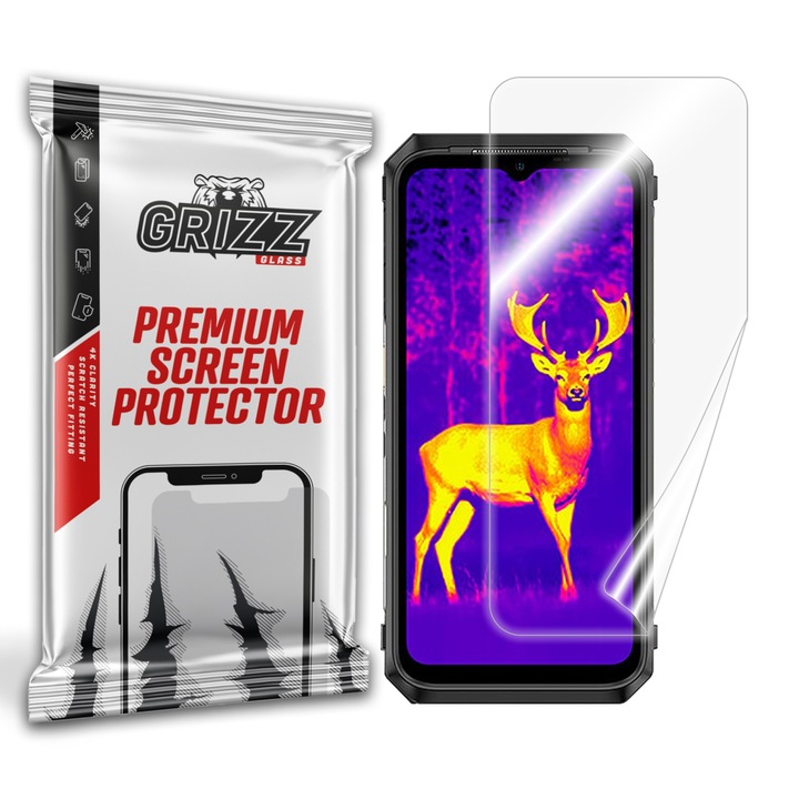 Folie telefon pentru Ulefone Power Armor 18T Ultra, Grizz Class, Ceramica, Transparent