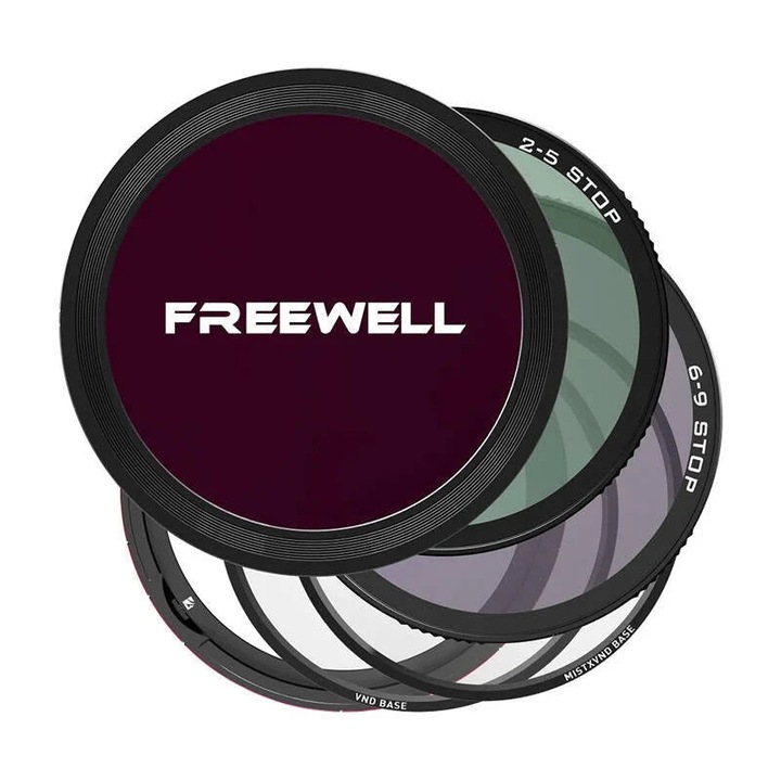 Sistem de filtru ND magnetic variabil Freewell de 82 mm
