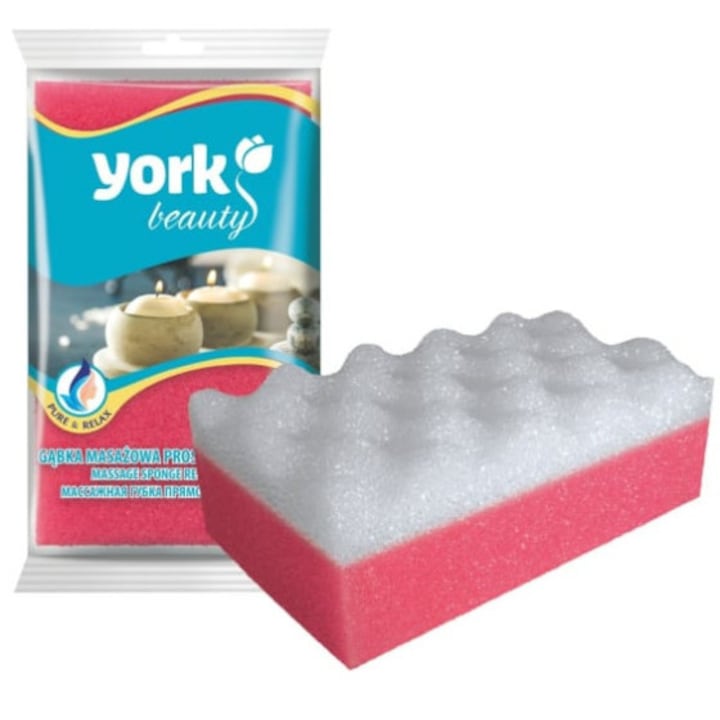 Masszázs szivacs négyszög - york body care