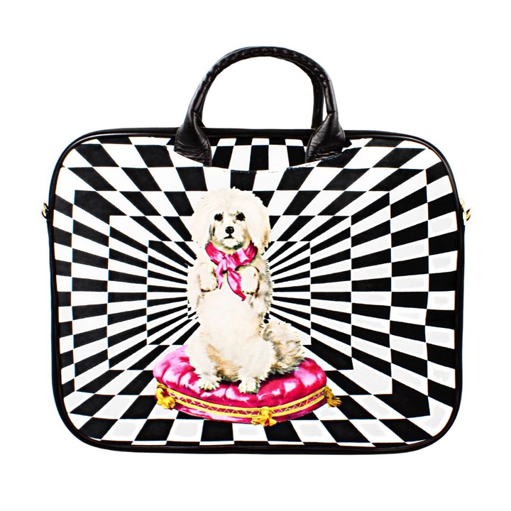 Geanta laptop din catifea SWEET LOVE 14"