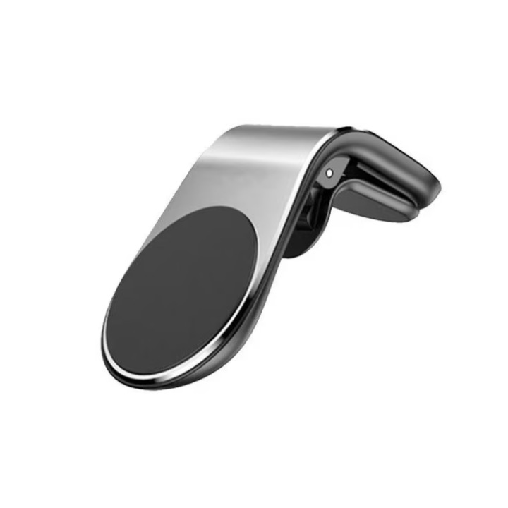 Univerzális autótámasz fogantyúval a szellőzőrácsban, ezüst színű