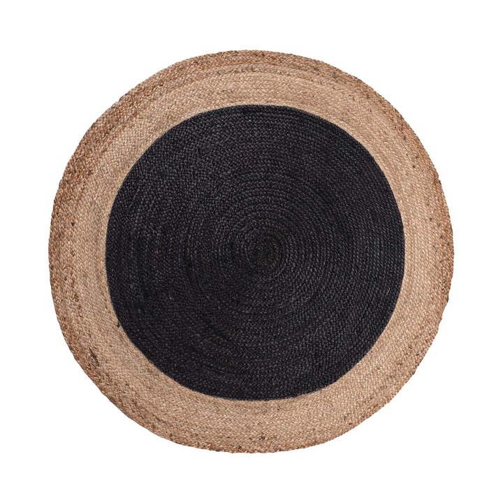 Covor, Silk Fashion, Iuta, 150cm, Maro/Gri