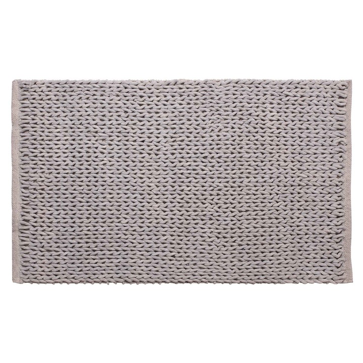 Covor, Silk Fashion, Bumbac, 65 x 130 cm, Gri