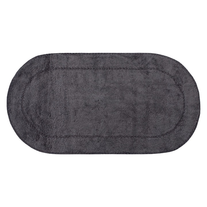 Covor, Silk Fashion, Bumbac, 65 x 130 cm, Negru