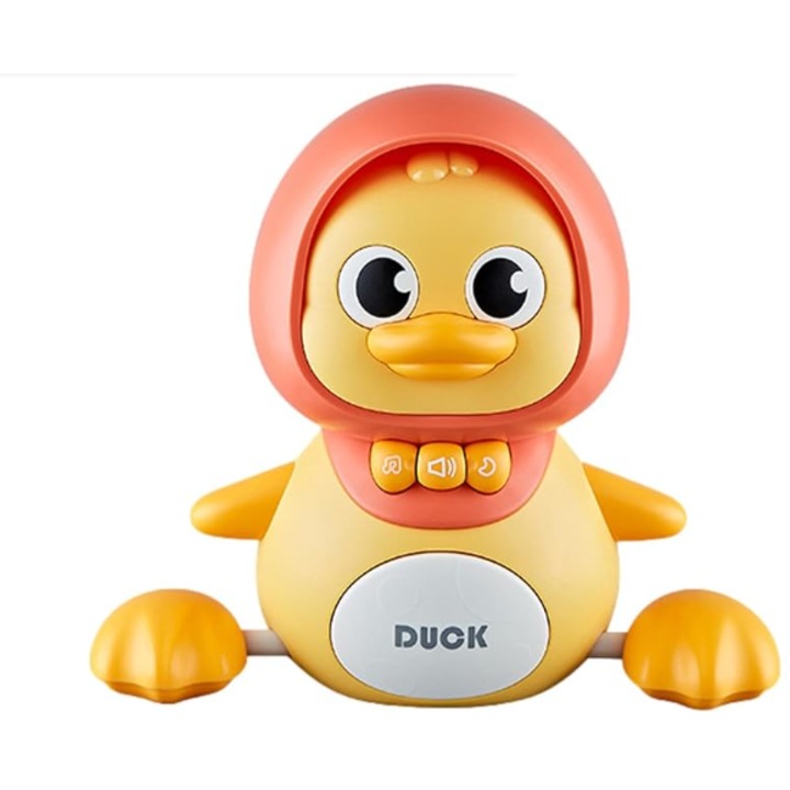 Jucarie interactiva, ratusca bunicuta care face tumbe si danseaza