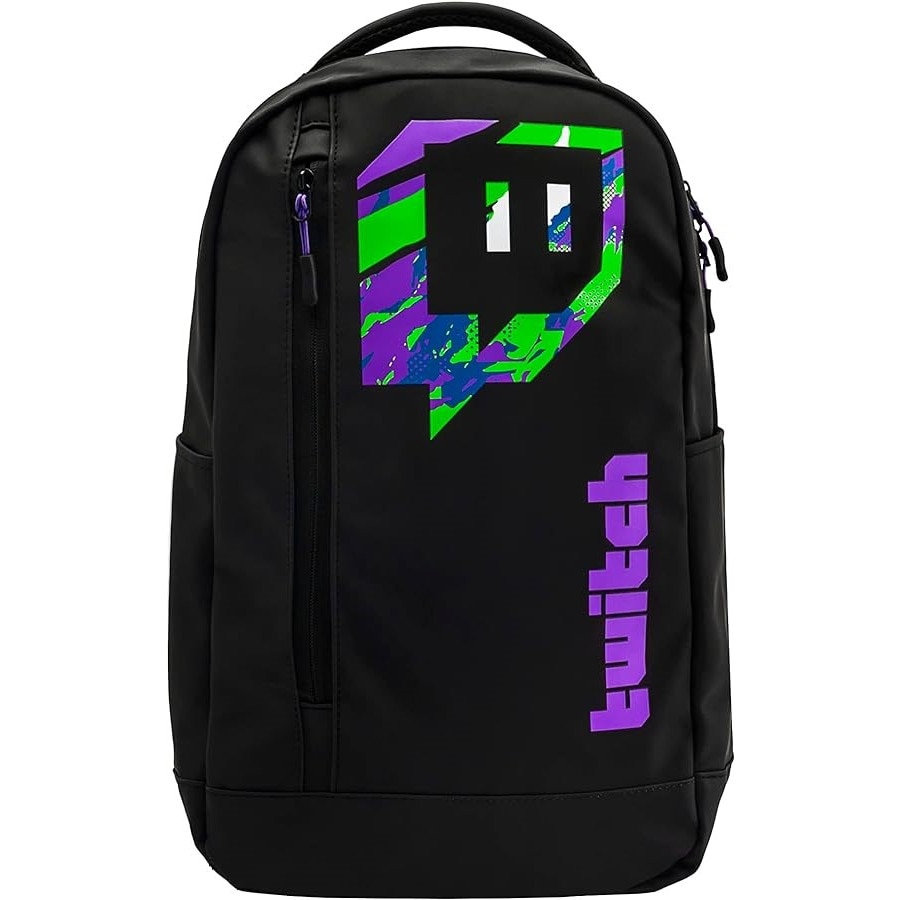 Rucsac laptop 15.5", Impermeabil, Multiple compartimente, Design Colorful Black, Unisex, Negru