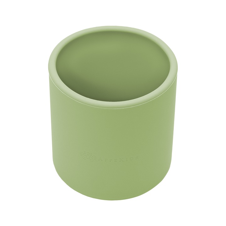 Pahar din silicon, 180 ml, AppeKids - Raw Green