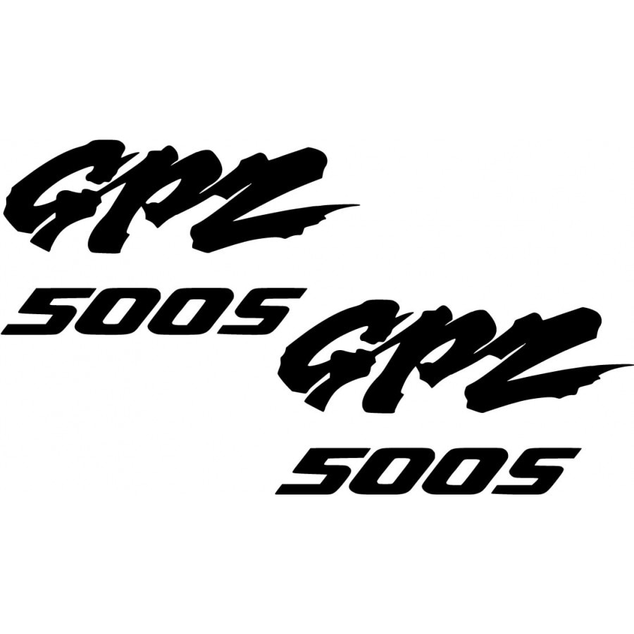 Sticker x2, Kawasaki GPZ 500S, Alb, 20cm - eMAG.ro