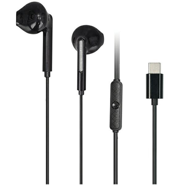 Casti cu fir, Awei, USB-C, 1.2m, Negru