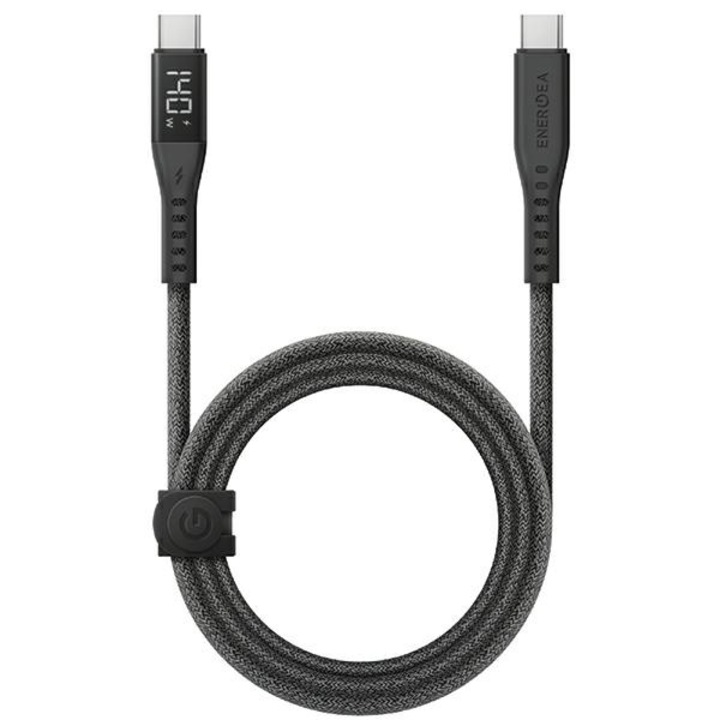 Cabluri de date ENERGEA Flow Digital Display USB-C - USB-C, 240W, 5A, 1.5m, negru