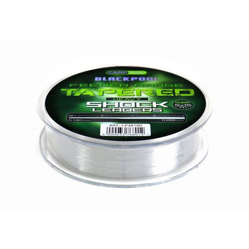 Blackpool Carp Shock Leaders Conic Forward Wire Transparent 5x15m roll