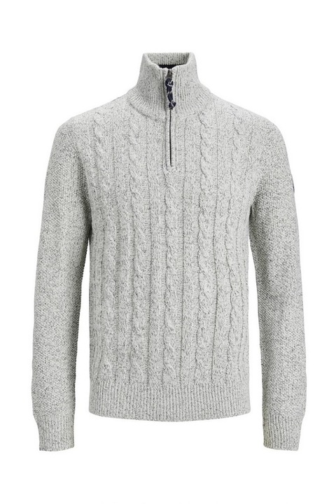 Мъжки пуловер Silver Birch, светло сив, jack&Jones, размер L