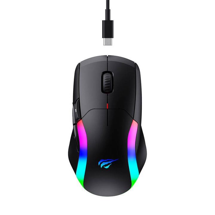 Mouse de gamig, Havit, 2.4G, Negr