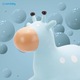 Jumper de cauciuc, Sun Baby, Giraffe, pentru copii, cu pompa pentru umflare, 12 luni +, 47x28x55 cm, Albastru