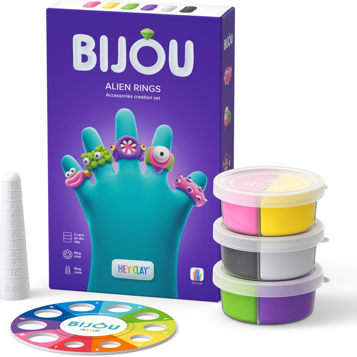 Set Hey Clay Bijou - Alien rings - eMAG.ro Set Hey Clay Bijou - Alien rings - eMAG.ro